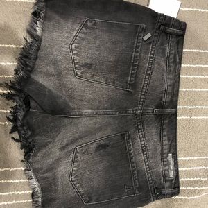 Black denim shorts articles of society